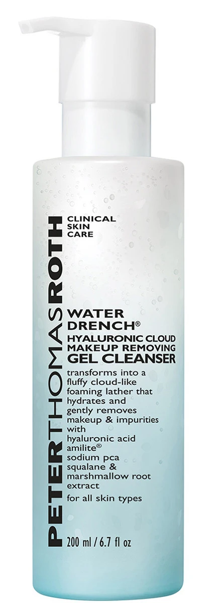 Peter Thomas Roth Water Drench® Hyaluronic Cloud Makeup Removing Gel Cleanser 1 Peter Thomas Roth Water Drench® Hyaluronic Cloud Makeup Removing Gel Cleanser